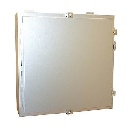 Hammond Clamps Electrical Enclosure, 20 in H, 6 in D, 20 in W, 12, 13, 3R, 4, 4X, Stainless Steel 1418N4SSD6