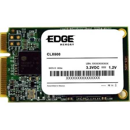 Edge Memory EDGE CLX600 250 GB Solid State Drive - mSATA (MO-300) Internal - SATA (SATA/600) - TAA Compliant PE256326