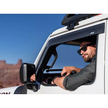 Ventshade Rainguards, Tape-On, Smoke, Acrylic, Set Of 2 92467