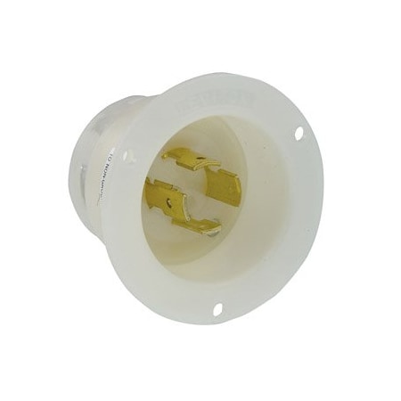 Leviton Industrial Grade Flanged Inlet 20 Amp, 277/480 Volt 3PY 2455