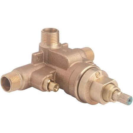 Towels Usa Temptrol Pressure-Balancing Shower Mixing Valve Body in Brass TO1790958