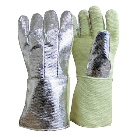 Mechanix Wear Aluminized Gloves, 600 Degrees F Max Temp., 1 PR 234-AKV-KV