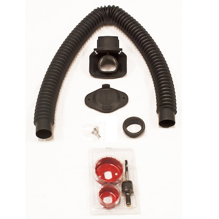 Bushman Downspout Diverter, 9 in L, Plastic RW-DIVFLX-BLK