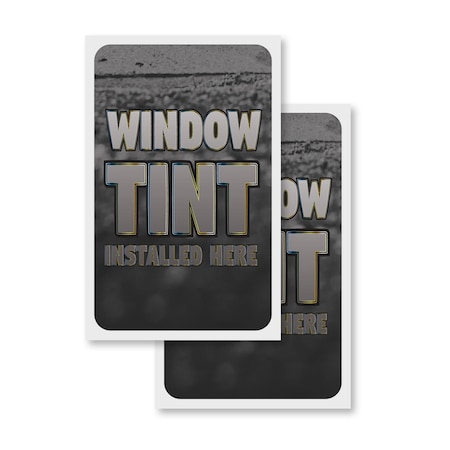 Signmission Window Tint, Vinyl Decals Only 24 Inch x 36 Inch, Vinyl Decal, 2PK DSB-2436-2PACK-30439