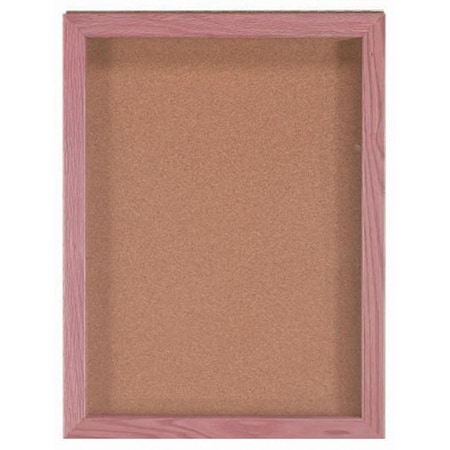 Aarco Souvenir and Memorabilia Display Case Cherry 24"x18" CBC2418S