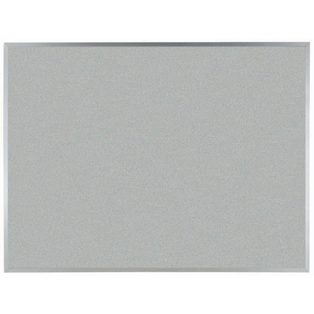 Aarco VIC Cork Bulletin Board w/ a Clear Satin Anodized Aluminum Frame, Oyster Shell 36''Hx48''W DW3648206