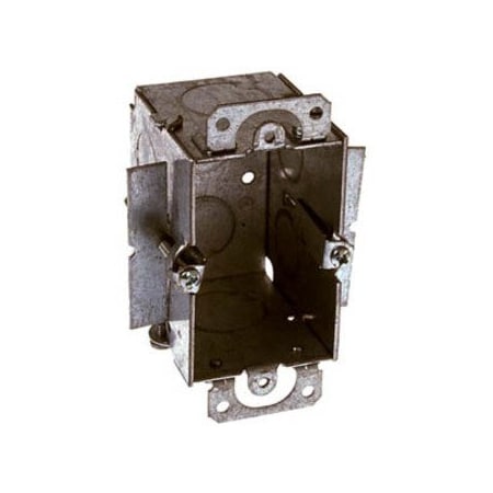 Raco Electrical Box, 12.5 cu in, Switch Box Type, 1 Gang, Steel, Rectangular Shape 509