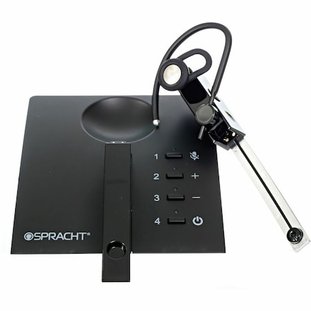 Spracht Zum-Over-the Ear Bluetooth Single Ear Headset, True Wireless with Qualcomm Chip, Charging Dock HSOTEQ