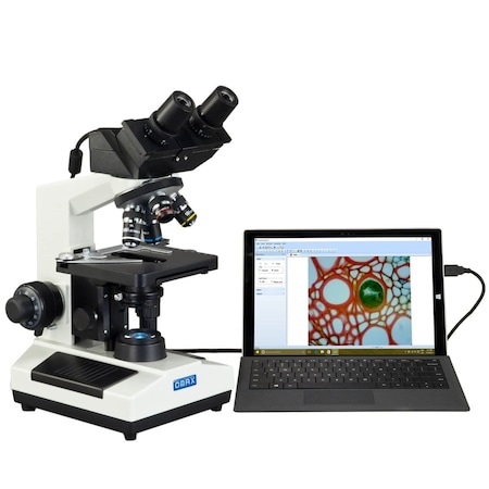 Amscope 40X-2500X 3MP Digital Integrated Microscope with LED Illumination MD827Z30L