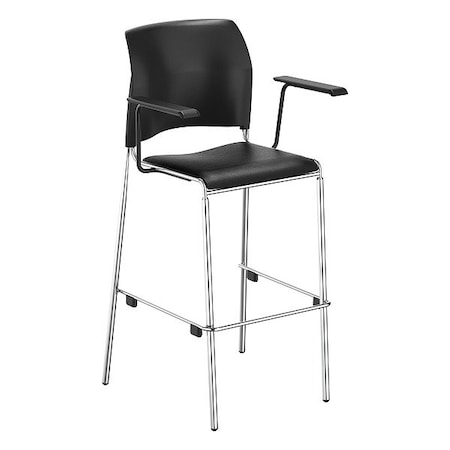 National Public Seating Bar Stool, Stackable, 500 lb cap. 8710B-11-10-A