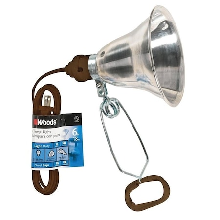 Southwire 0 Clamp Light, Incandescent Lamp, White 160