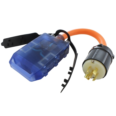 Ac Works Power Strip Cord, STW, 5-15/20R, L21-20P, 1.5 ft., Orange L2120CBF520