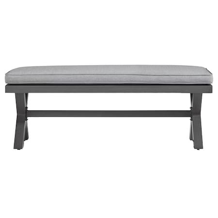 Signature Design By Ashley Elite Park Gray Aluminum Frame Casual Bench Light Gray P518-600