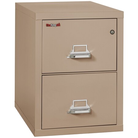 Fireking 2 Drawer, 1 Hr Fire & Impact Rated, Vertical, 31" depth Legal Taupe 2-2131-CTA