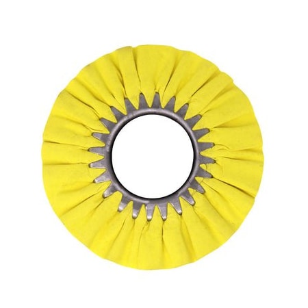 Renegade Products Usa 9 Inch, Yellow, No Center Plate Case Pack Airway Buffing Wheels, Bulk Deal, 5PK FAW9NCPYTX5PAK