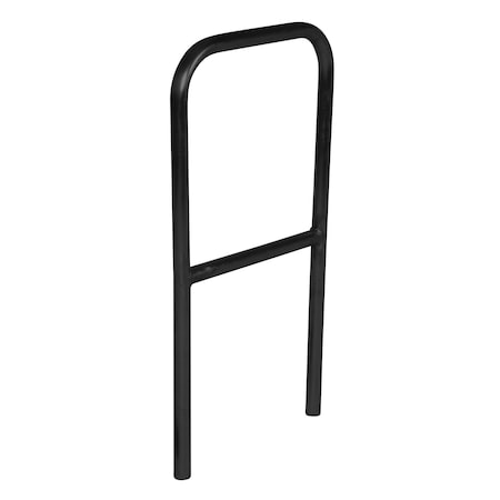 Vestil Aluminum Pipe Safety Railing 24 In. Length Black ADKR-2-BK
