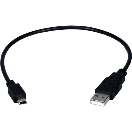 Qvs QVS CC2215M-01 1 ft. USB Male-to-Male miniUSB Charge-Sync Cable CC2215M-01