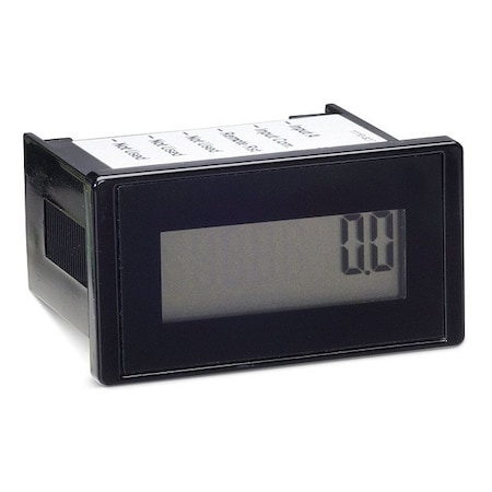 Trumeter LCD Hour Meter, LCD, Clip, ABS/PC Blend 6320-0000-0000