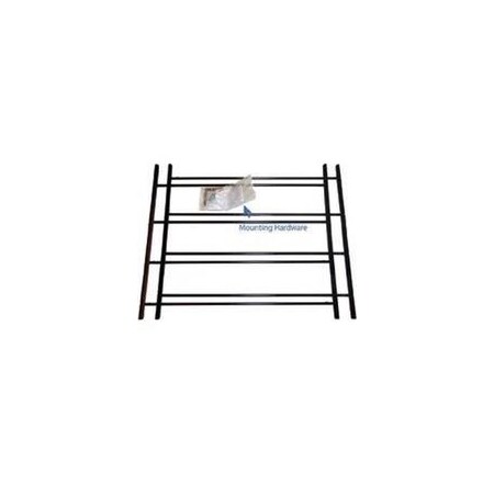 John Sterling 1120 Series Window Guard, 23 to 42 in W, 20 in H, Steel, Dark Black 1124-DB