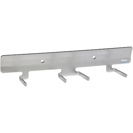 Vikan Stainless Steel Wall Bracket, 4 Hooks 617