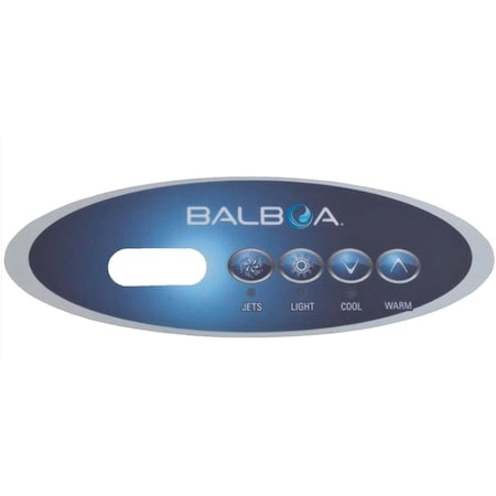 Balboa 4-Button Spa Side Overlay - Jets, Light, Cool, Warm 11745