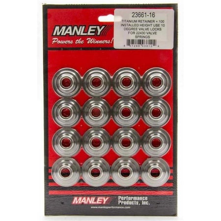 Manley 2365616 10 deg 4140 Steel Valve Spring Retainers MAN23656-16