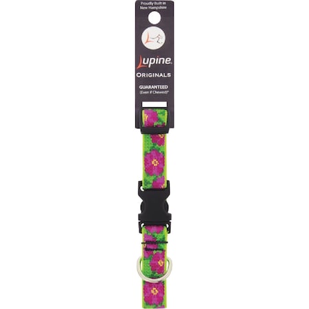 Lupine 3/4'' Woven Pattern Petunias 9'' to 14'' Adjustable Collar 22201