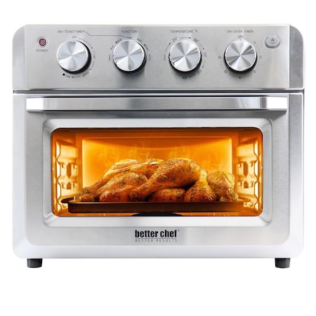 Better Chef Do-It-All 20 Liter Convection Air Fryer Toaster Broiler Oven in Silver IM-259AF