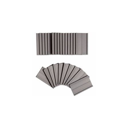 U Brands Magnetic Card Holders, 2 x 1, Black, 25PK 5142U00-54