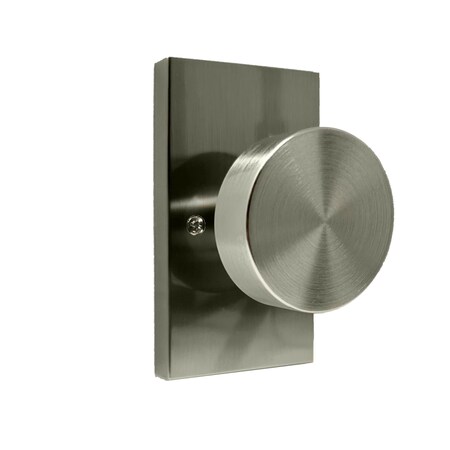 Weslock Mesa Knob with Rectangular Rose Half Dummy Lock Satin Nickel Finish 009054N--0020