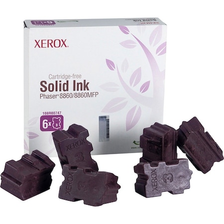Xerox Magenta Solid Ink Sticks 6 per Box 14K YLD 108R00747