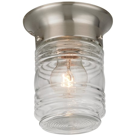 Boston Harbor Boston Harbor HV-66919-BN Porch Light Fixture, 60, 13 W, CFL Lamp, Jelly Jar Bulb HV-66919-BN