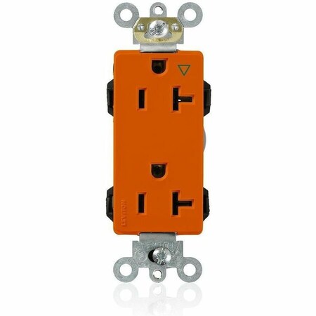 Leviton Industrial Grade Decora Receptacle, 20 Amp, 125 Volt M1636-IG