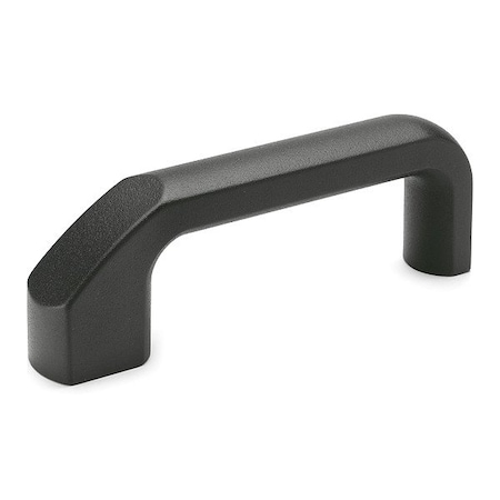 J.W. Winco Pull Handle, Black, Aluminum, 4 7/8 in L 559-162-A-SW