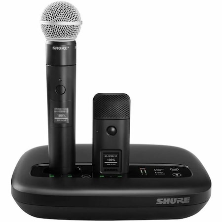 Shure BOUNDARY TRANSMITTER WITH CARDIOID MIC CARTRIDGE, B/W MATRIX LC-DISPLAY USB-C CH MXW6X/C=-Z10