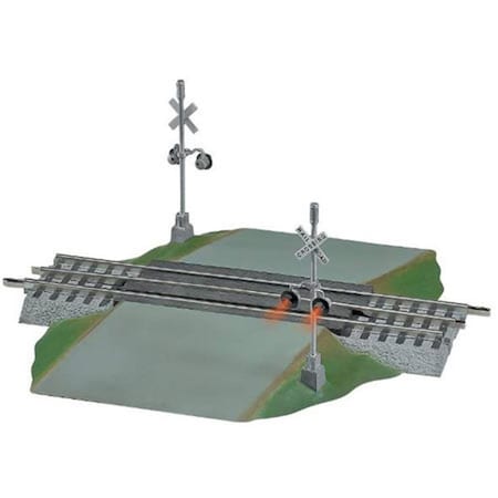 Lionel FasTrack Grade Crossing with Flashers LNL12052