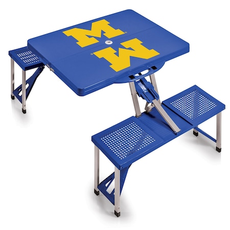 Picnic Time Family Of Brands Michigan Wolverines - Picnic Table Portable Folding Table 811-00-139-344-0