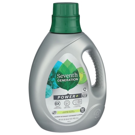 Seventh Generation Power Clean Scent Laundry Liquid, 87.5 Fluid Ounce, 4PK 45070