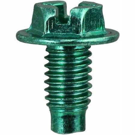 Dottie L.H. Dottie No 10-32 x 3/8'' Hex Head Phillips Ground Screw w/ Leader Point (Tuff Pack), 500PK 1032GTP