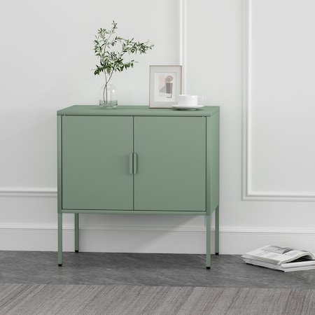 Manhattan Comfort Ava 23.6in Accent Cabinet in Green AF005-GR
