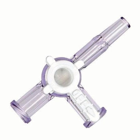 Jorgensen Laboratories 3-Way Stopcock, w/ Leur J0462A