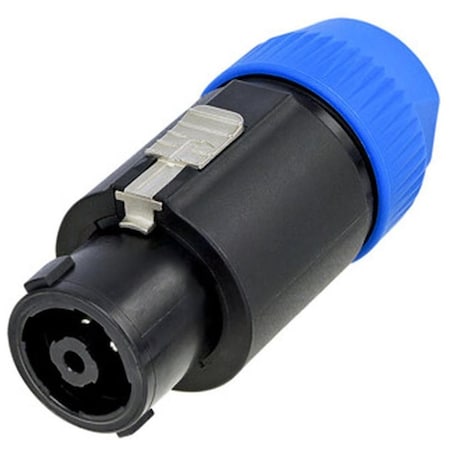 Neutrik speakON 8-pole cable connector w/latch lock & chuck-type strain relief for cables NL8FC