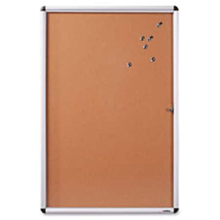 Sweetsuite Enclosed Bulletin BoardCork24 in. x 36 in.Natural- AM Frame SW518869
