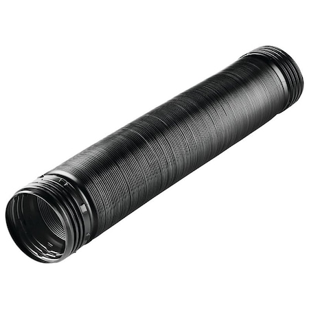 Amerimax Home Products Drain Pipe Tubing, 4 in, PVC, Black, 8 ft L 54021