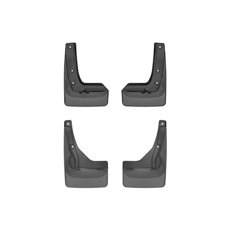 Weathertech Black, No Drill MudFlaps 110180-120180