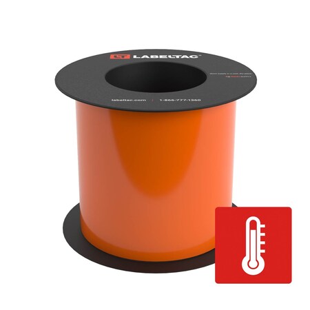 Labeltac High Temperature Supply 5in x 75ft LT9, Orange LT506HT-C