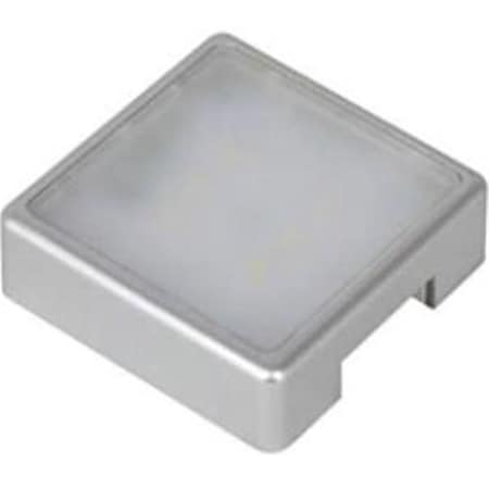 Gorgeousglow Snap - on LED Square Puck 3000K, Silver GO1081551