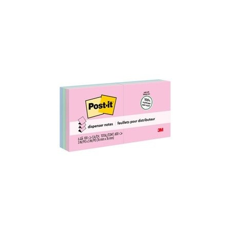 Post-It Note, Refills, Recyc, Ast, 6PK R330RP-6AP