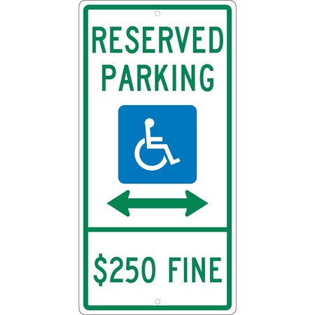 Nmc State Handicapped Reserved Parking Illinois Sign, TMS316H TMS316H