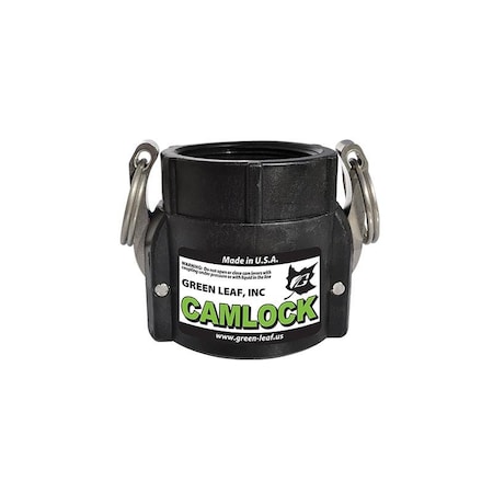 Green Leaf D Series 1-1/2 in. Female X 1-1/2 in. D Female Polypropylene Adapter Coupling 150D